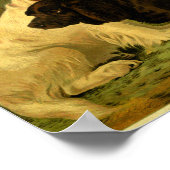 1881 Vintage Spaniels drucken Poster (Ecke)