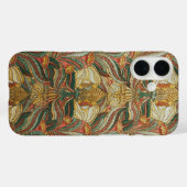 1882 Vintag große Blume & Blätter Golden Green Case-Mate iPhone Hülle (Rückseite (Horizontal))