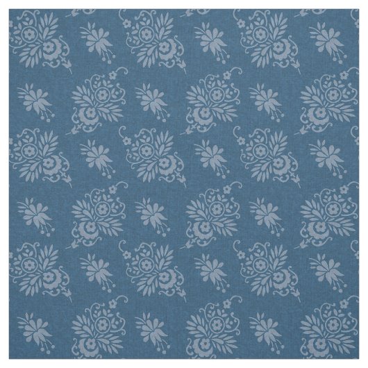 1883 Blumenstrauß, blau Stoff (Muster)