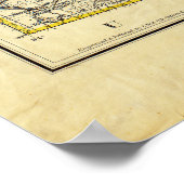 1883 Holt's New Map of Wyoming by Frank Bond Poster (Ecke)