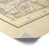 1883 Karte von Wyoming Poster (Ecke)