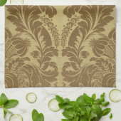 1883 Vintages, reichhaltiges Blumenband Brocade Da Geschirrtuch (Gefaltet)