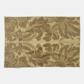 1883 Vintages, reichhaltiges Blumenband Brocade Da Geschirrtuch (Horizontal)