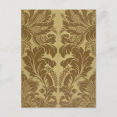 1883 Vintages, reichhaltiges Blumenband Brocade Da Postkarte (Vorderseite)