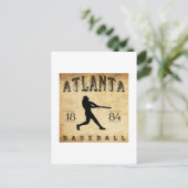 1884 Atlanta Georgia Baseball Postkarte (Stehend Vorderseite)
