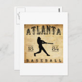 1884 Atlanta Georgia Baseball Postkarte (Vorne/Hinten)