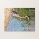 1884-Great Blue Heron on on Shore Puzzle (Horizontal)