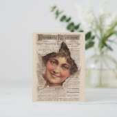 1884 Hood’s Tooth Powder-Karte Postkarte (Stehend Vorderseite)