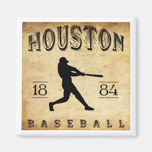 1884 Houston Texas Baseball Magnet (Vorne)
