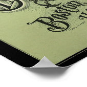 1884 Vintages Victor Bicycles und Art Poster (Ecke)