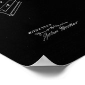 1885 Barber Razor Guard Antique Patent Artwork Poster (Ecke)