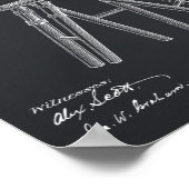 1885 Camera Patent Art Zeichnend Print Poster (Ecke)