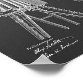 1885 Camera Patent Art Zeichnend Print Poster (Ecke)