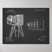 1885 Camera Patent Art Zeichnend Print Poster (Vorne)