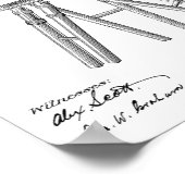 1885 Camera Patent Art Zeichnend Print Poster (Ecke)