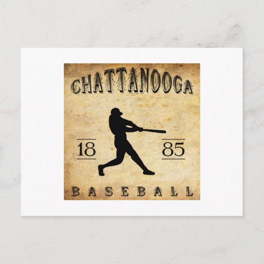 1885 Chattanooga Tennessee Baseball Postkarte (Vorderseite)