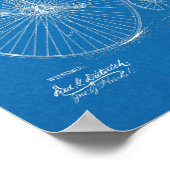 1885 Design für Fahrräder mit hohem Rad - Kunstdru Poster (Ecke)