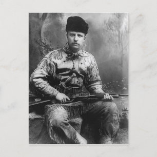 1885 Theodore Roosevelt Postkarte