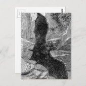 1885 Vampire Bat Illustration Postkarte (Vorne/Hinten)
