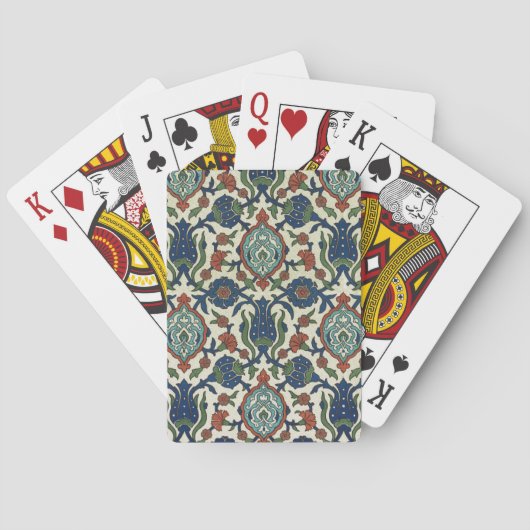 1885 Vintager arabischer Deko Fantasy Fantastic Spielkarten (Rückseite)