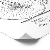 1885 Vintages Fahrrad-Patent Art Printwerbung Poster (Ecke)
