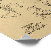 1885 Wesson Gun Patent Art Zeichnend Print Poster (Ecke)