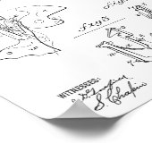 1885 Wesson Gun Patent Art Zeichnend Print Poster (Ecke)