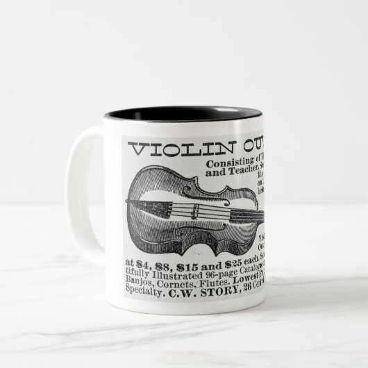 1886 AD FÜR GEWOLLE ZWEIFARBIGE TASSE (Vorderseite Links)