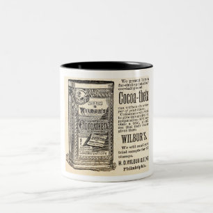 1886 AD FÜR Kakao-THETA-KOKOLAT Zweifarbige Tasse