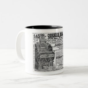 1886 AD FÜR KORNISCHE ORGANE ZWEIFARBIGE TASSE