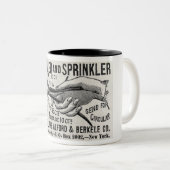 1886 ATOMIZER/SPRINKLER-WERBUNG ZWEIFARBIGE TASSE (VorderseiteRechts)