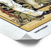 1886 Karte der Welt - Britisches Reich Poster (Ecke)