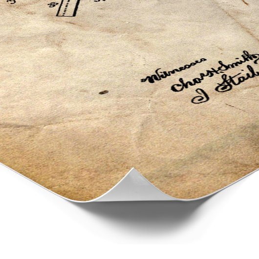 1886 Mikroskoppatent Poster (Ecke)