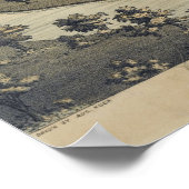 1886 Old El Paso City Karte Poster (Ecke)