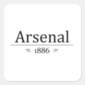 1886 QUADRATISCHER AUFKLEBER (Vorderseite)