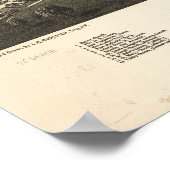 1886 Rom, New Birds Eye Panoramablick Karte Poster (Ecke)