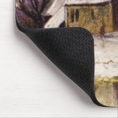 1886: Snowy Victorian winter Mousepad (Ecke)