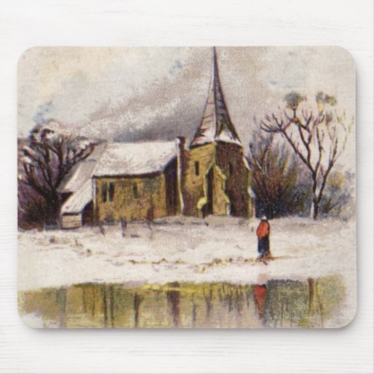 1886: Snowy Victorian winter Mousepad (Vorne)