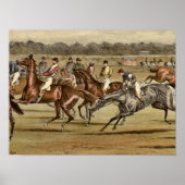 1886 Steeplechase Racing Print Poster (Vorne)