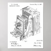 1887 Camera Patent Art Zeichnend Print Poster (Vorne)