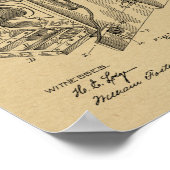 1887 Camera Patent Art Zeichnend Print Poster (Ecke)