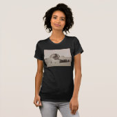 1887 Große Sphinx von Gizeh Nekropolis in Ägypten T-Shirt (Vorne ganz)