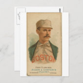 1887 John Clarkson Boston Beaneaters Postkarte (Vorne/Hinten)