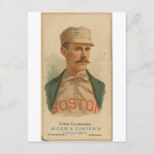 1887 John Clarkson Boston Beaneaters Postkarte