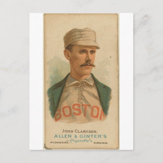 1887 John Clarkson Boston Beaneaters Postkarte