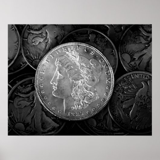 1887 Liberty Silver Dollar Poster (Vorne)