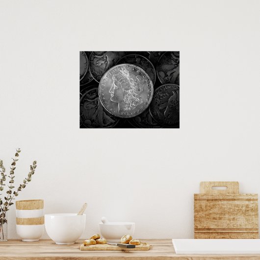 1887 Liberty Silver Dollar Poster (Küche)
