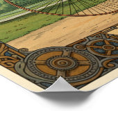 1887 Vintages Viktorianisches Fahrradwerbeposter Poster (Ecke)