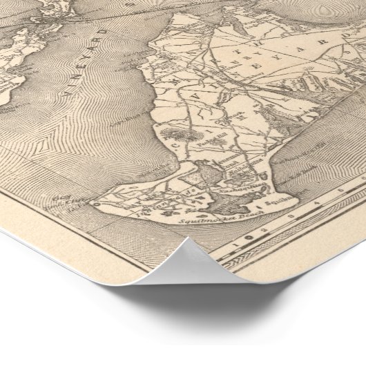 1888 Alte Kolonie Bahnbetrieb und Bergstation 2009 Poster (Ecke)