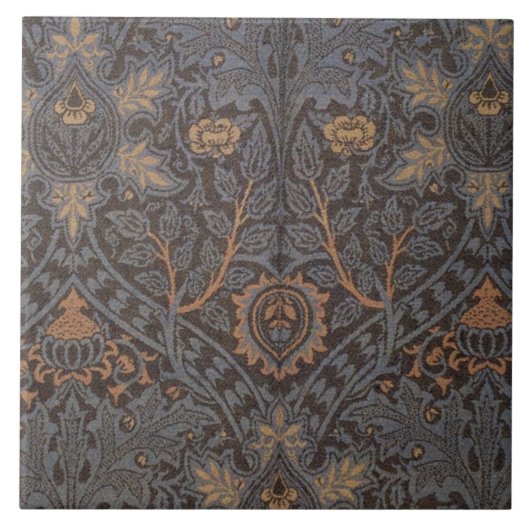 1888 Vintag William Morris Ispahan Fliese (Vorderseite)